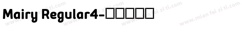 Mairy Regular4字体转换
